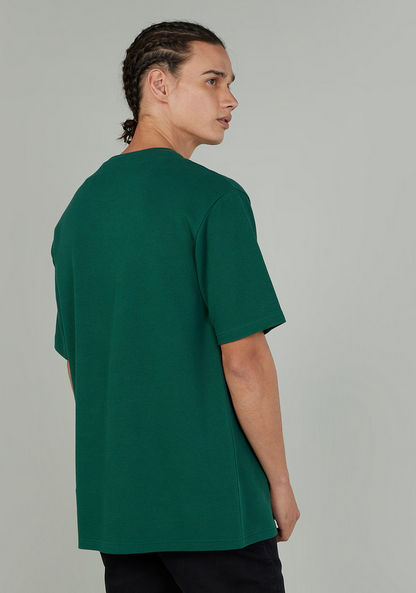 Sustainable Printed T-shirt with Round Neck and Short Sleeves