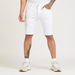 Textured Mid-Rise Shorts with Pocket Detail and Belt Loops-Shorts-thumbnail-0