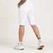 Textured Mid-Rise Shorts with Pocket Detail and Belt Loops-Shorts-thumbnailMobile-3