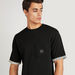 Solid T-shirt with Chest Pocket and Crew Neck-T Shirts-thumbnailMobile-2