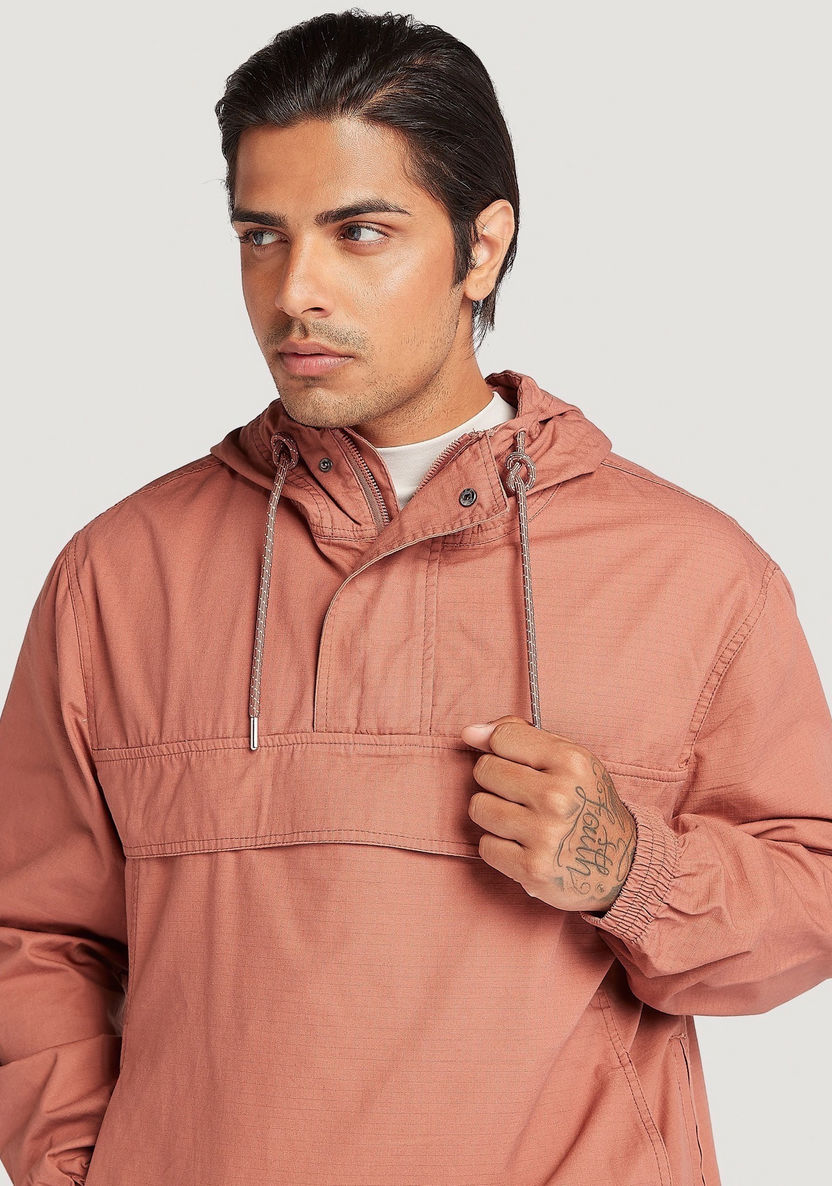 Solid Jacket with Long Sleeves and Hood-Jackets-image-6