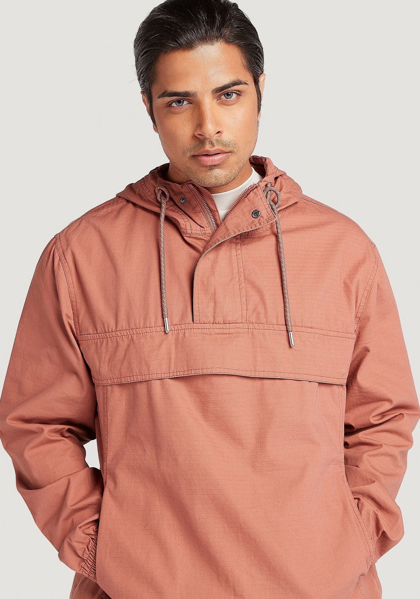 Solid Jacket with Long Sleeves and Hood-Jackets-image-7