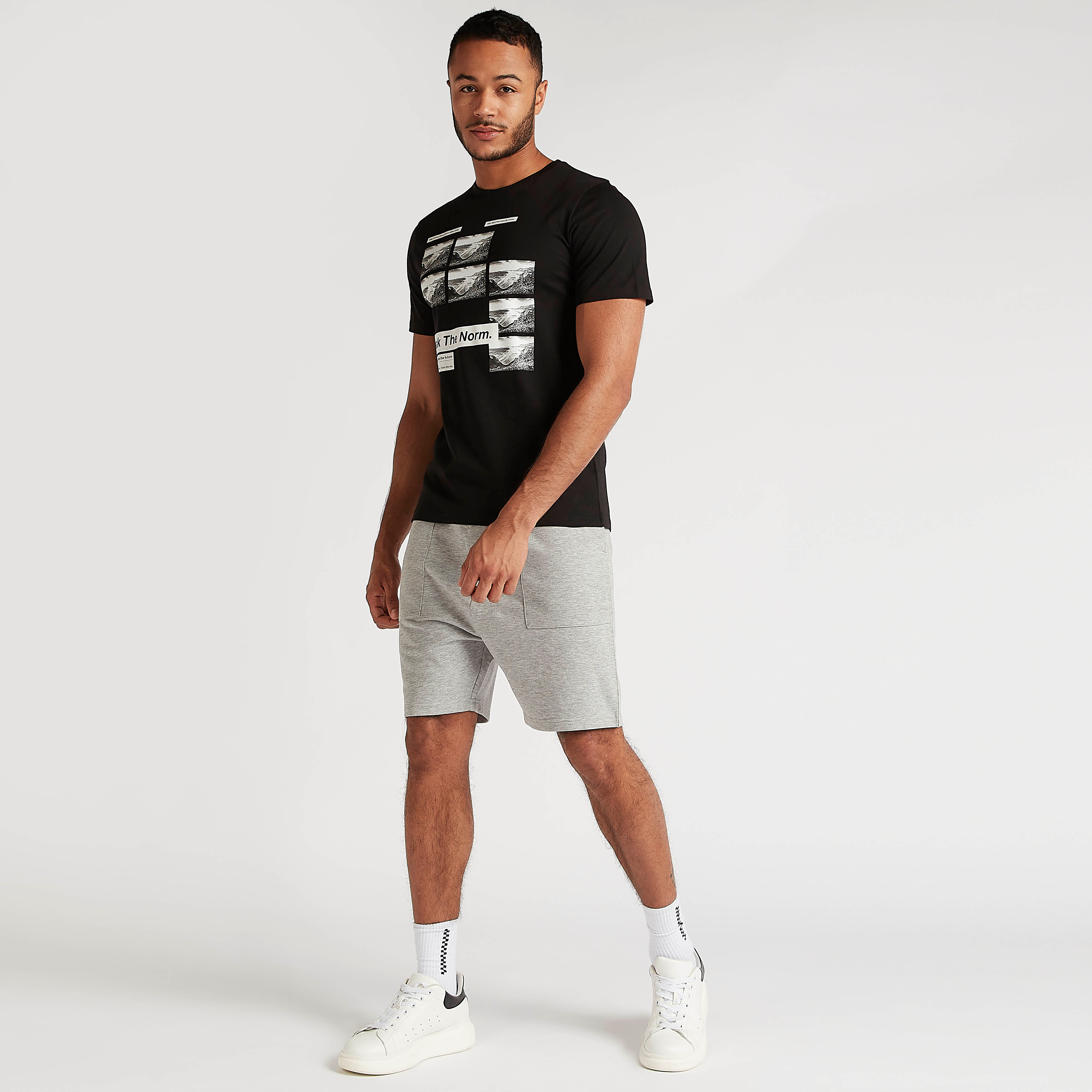 Printed T-shirt with Short Sleeves and Crew Neck-men-clothing-tshirtsandpolos-tshirts-image-2