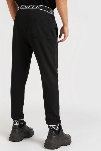 Sustainable Printed Mid-Rise Joggers with Elasticated Waistband