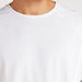 Solid Longline T-shirt with Asymmetric Hem and Crew Neck-T Shirts-thumbnail-2