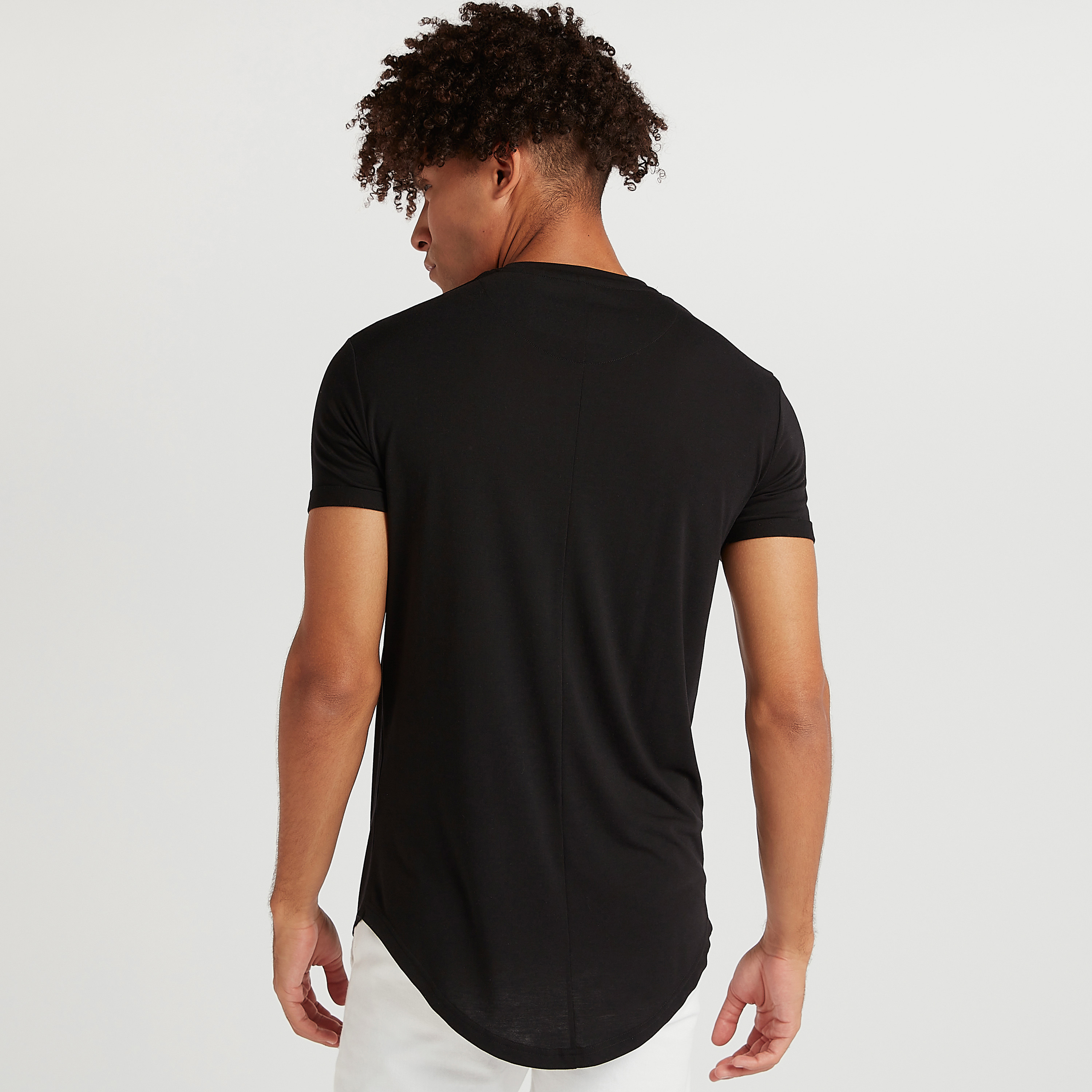 Longline t shirt with shorts hotsell