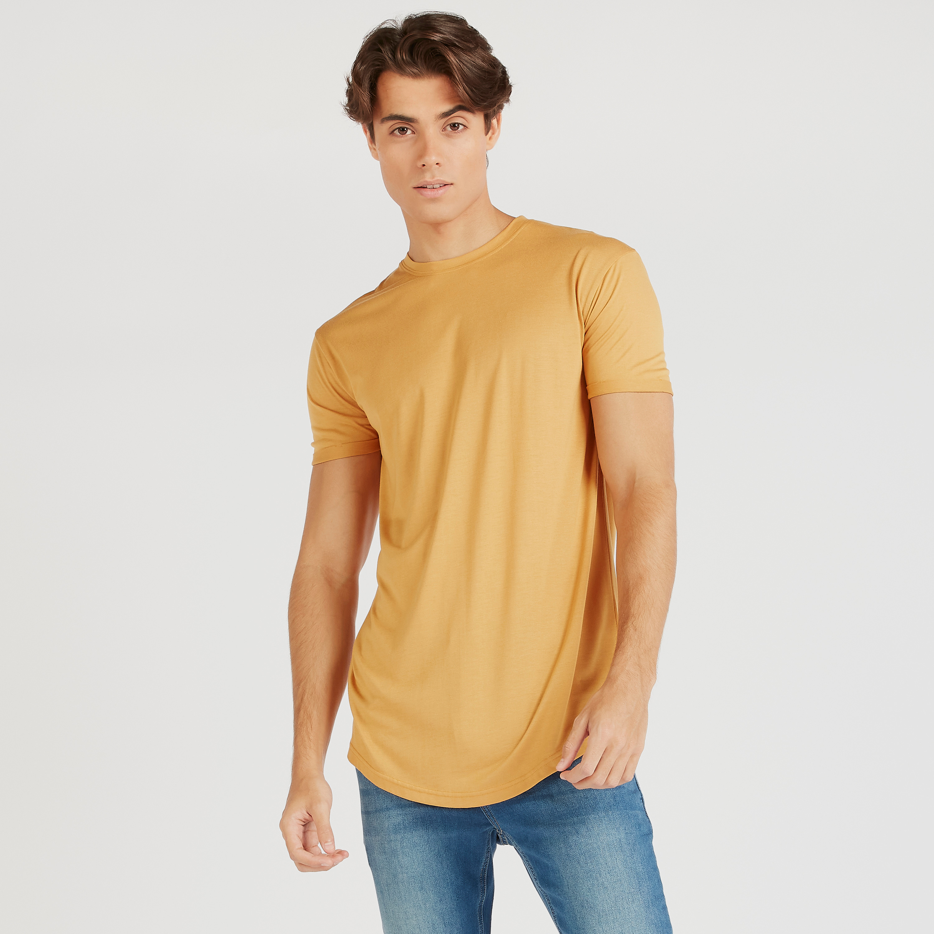 Orange longline hotsell t shirt