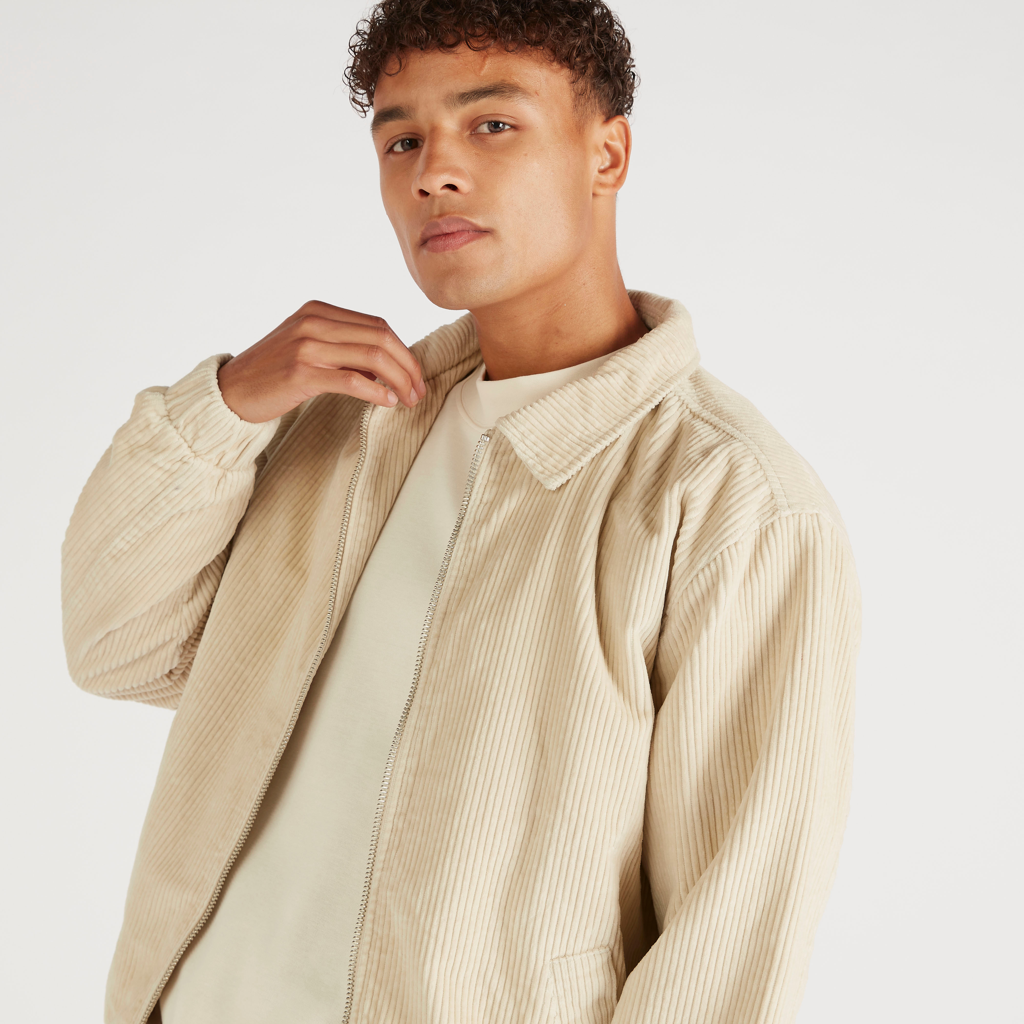Ribbed Lightweight Jacket with Zip Closure-men-clothing-jacketsandblazers-jackets-image-3