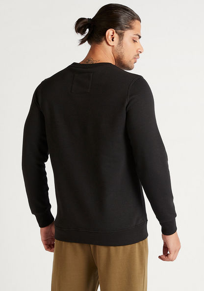 Layered Sweatshirt with Long Sleeves and Crew Neck-Sweatshirts-image-3