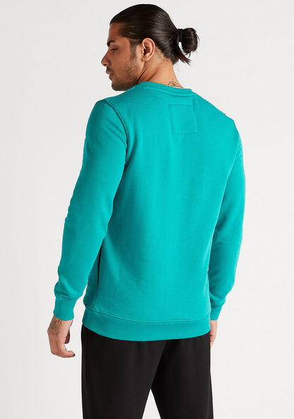 Layered Sweatshirt with Long Sleeves and Crew Neck