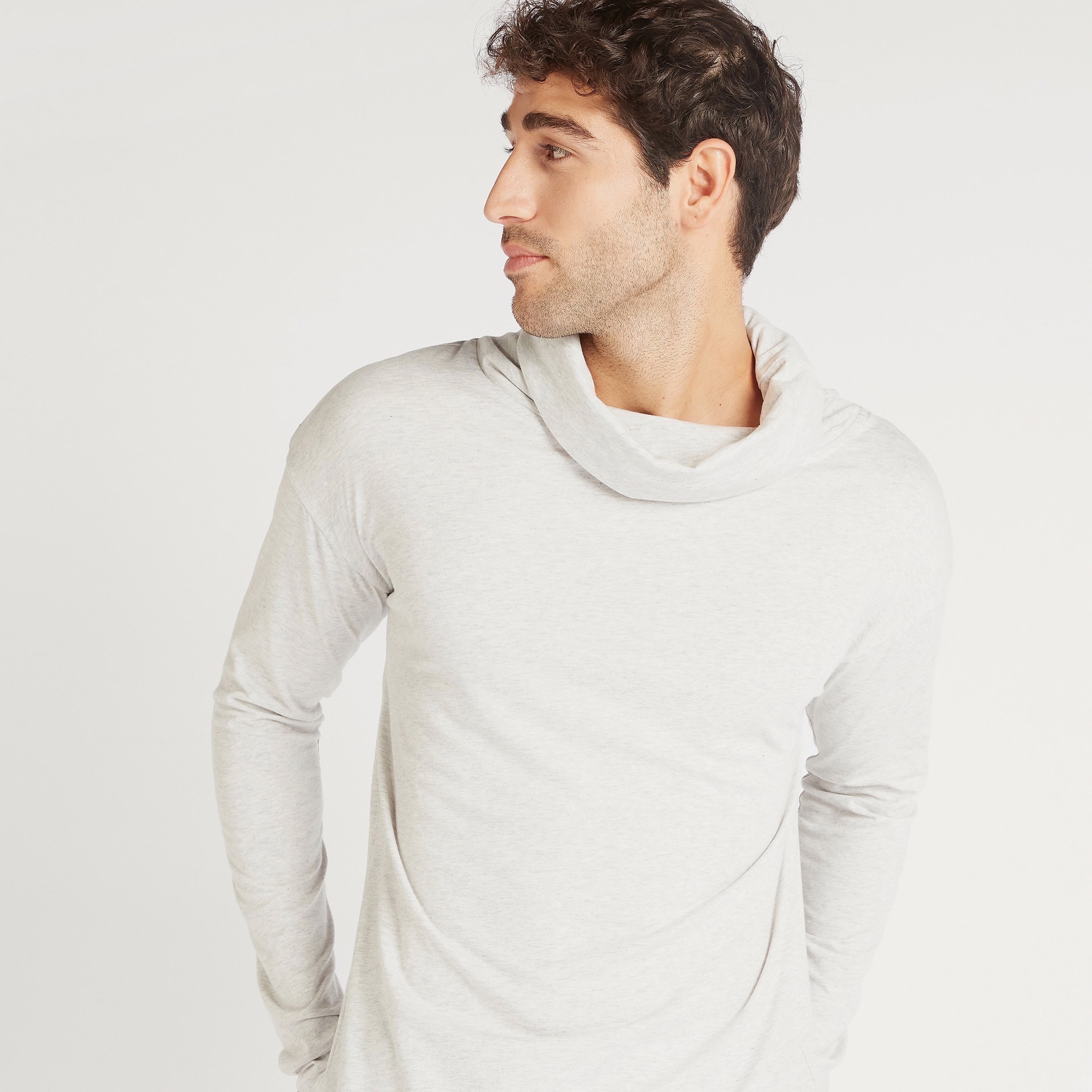 Solid Funnel Neck Longline T-shirt with Long Sleeves-men-clothing-tshirtsandpolos-tshirts-image-3