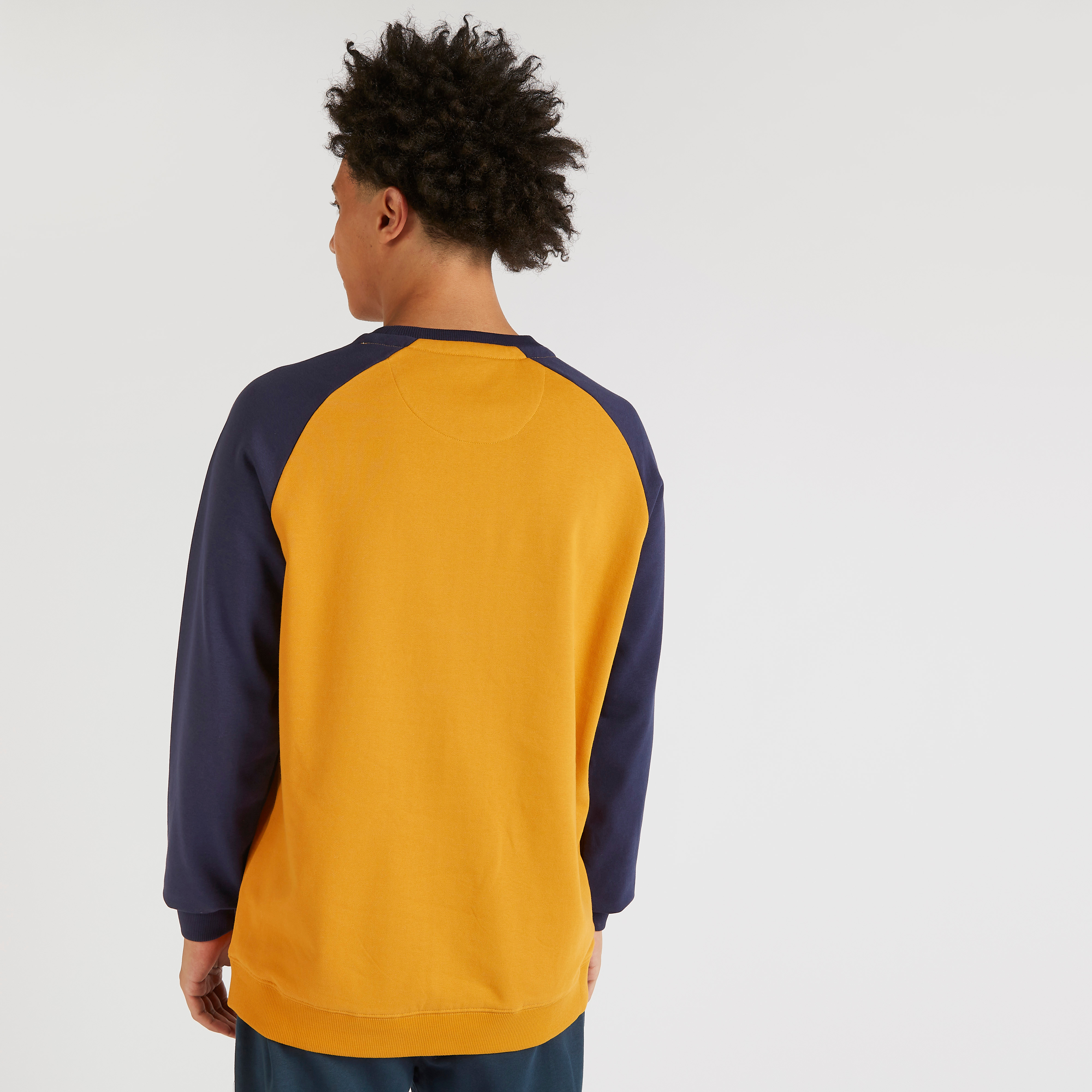 Cut and Sew Sweatshirt with Crew Neck and Kangaroo Pocket-men-winterwear-hoodiesandsweatshirts-image-4