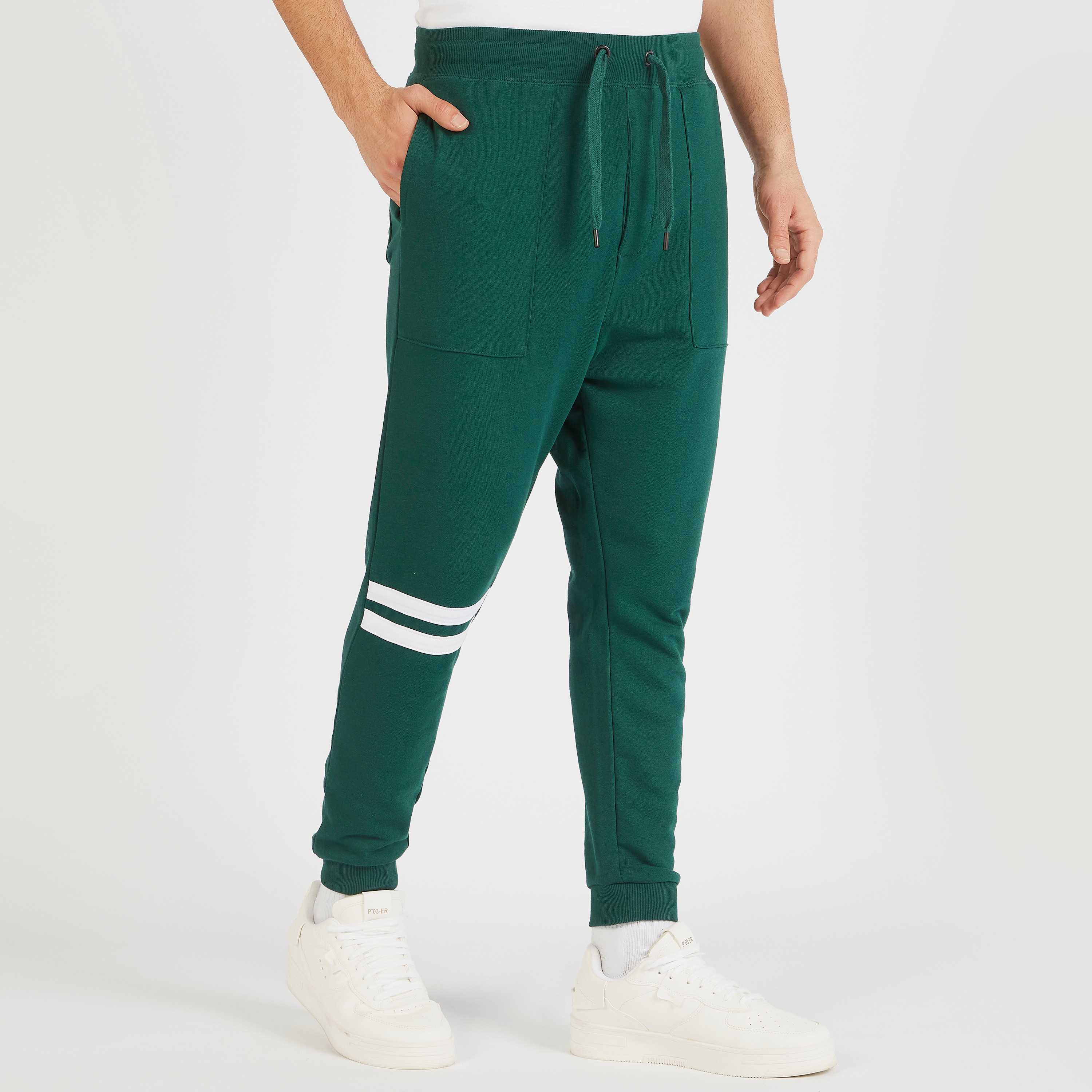 Mid rise joggers sale