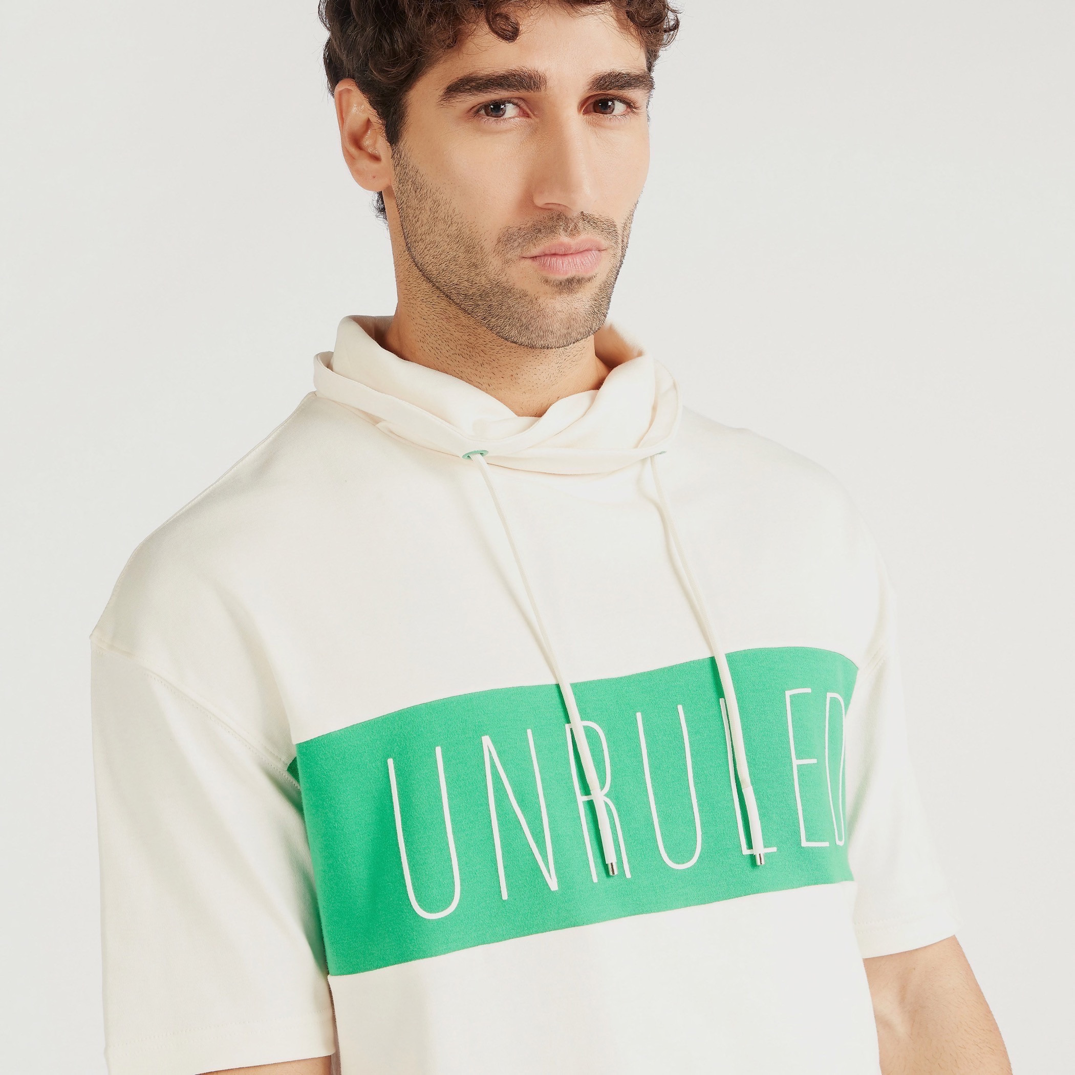 Printed T-shirt with Funnel Neck and Short Sleeves-men-clothing-tshirtsandpolos-tshirts-image-3