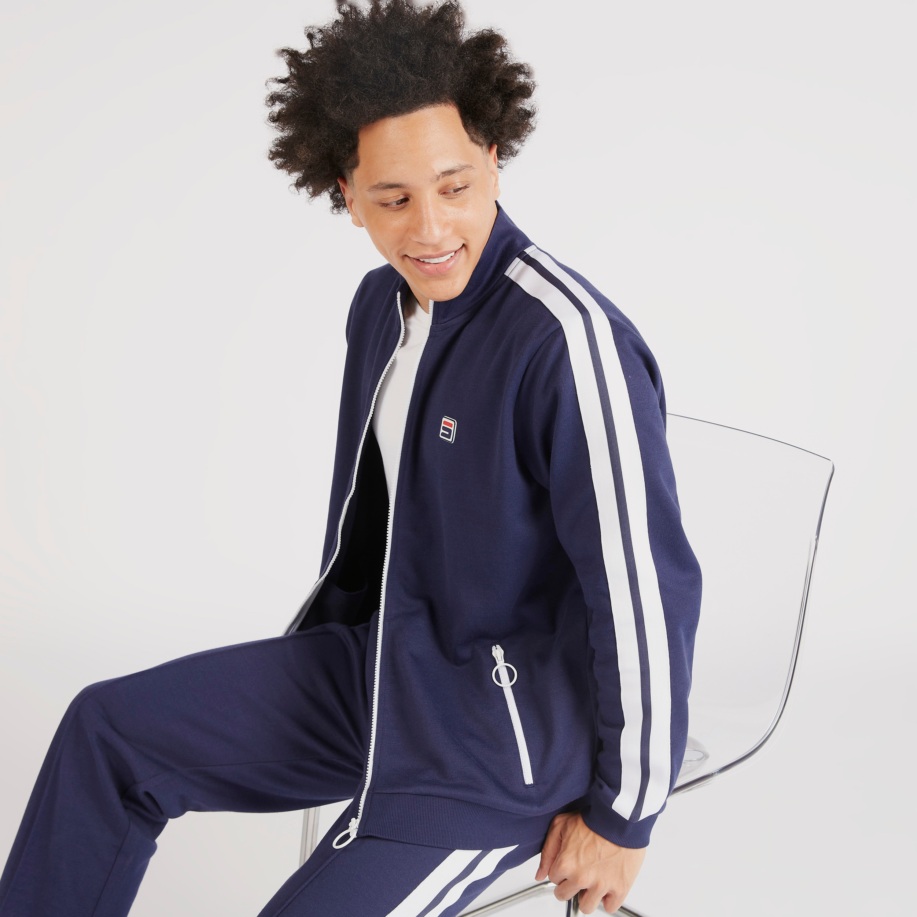 Solid Zip Through Jacket with Tape Detail and Long Sleeves-men-clothing-jacketsandblazers-jackets-image-1