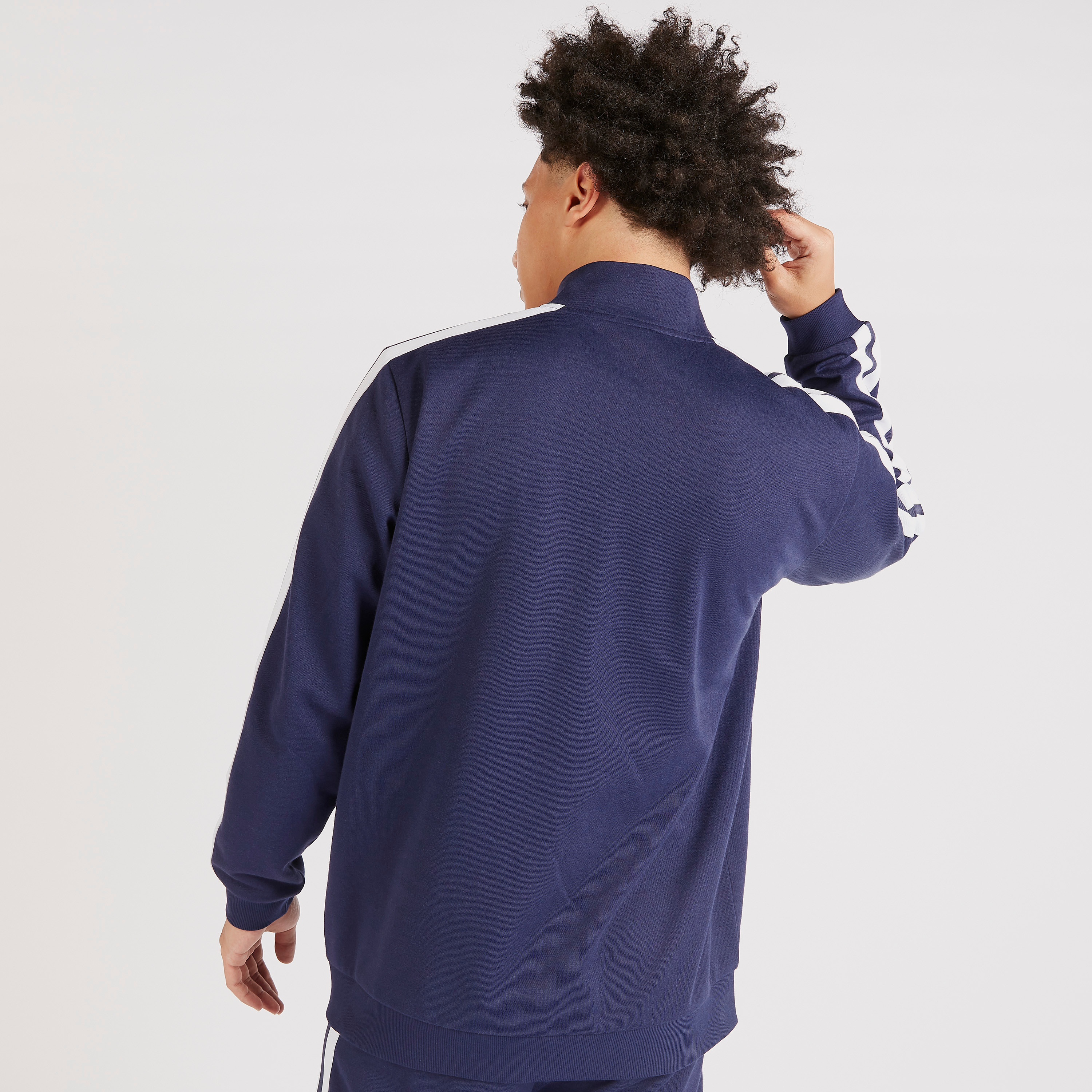 Solid Zip Through Jacket with Tape Detail and Long Sleeves-men-clothing-jacketsandblazers-jackets-image-4