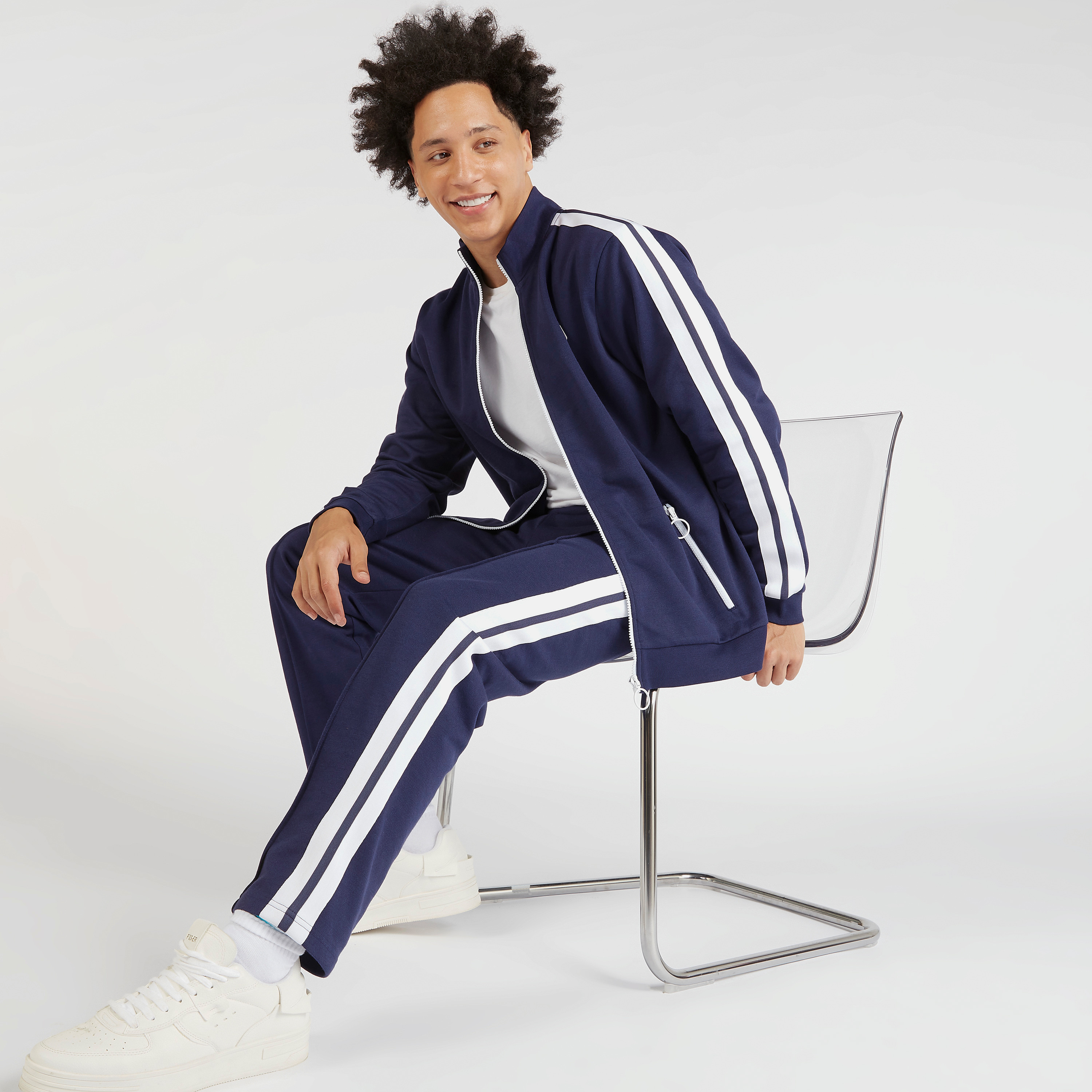 Solid Zip Through Jacket with Tape Detail and Long Sleeves-men-clothing-jacketsandblazers-jackets-image-6