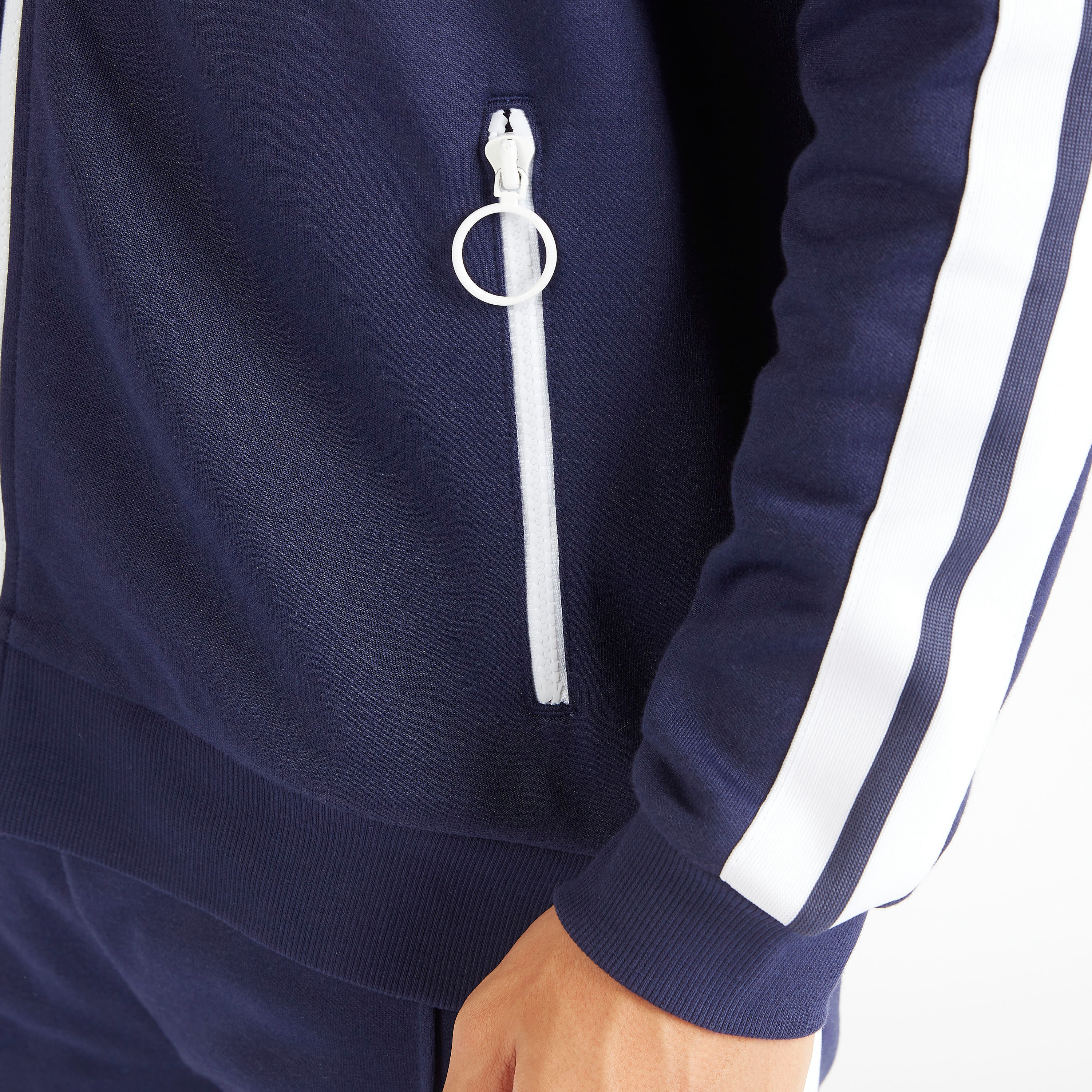 Solid Zip Through Jacket with Tape Detail and Long Sleeves-men-clothing-jacketsandblazers-jackets-image-7