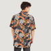Printed Button-Up Shirt with Short Sleeves-Shirts-thumbnailMobile-3