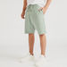 Solid Shorts with Drawstring Closure and Pockets-Shorts-thumbnail-0