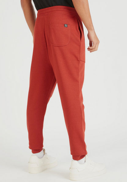 Solid Joggers with Drawstring Closure and Pockets-Joggers-image-3