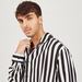 Striped Shirt with Button Closure and Long Sleeves-Shirts-thumbnail-2