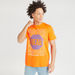 Printed Crew Neck T-shirt with Short Sleeves-T Shirts-thumbnail-0