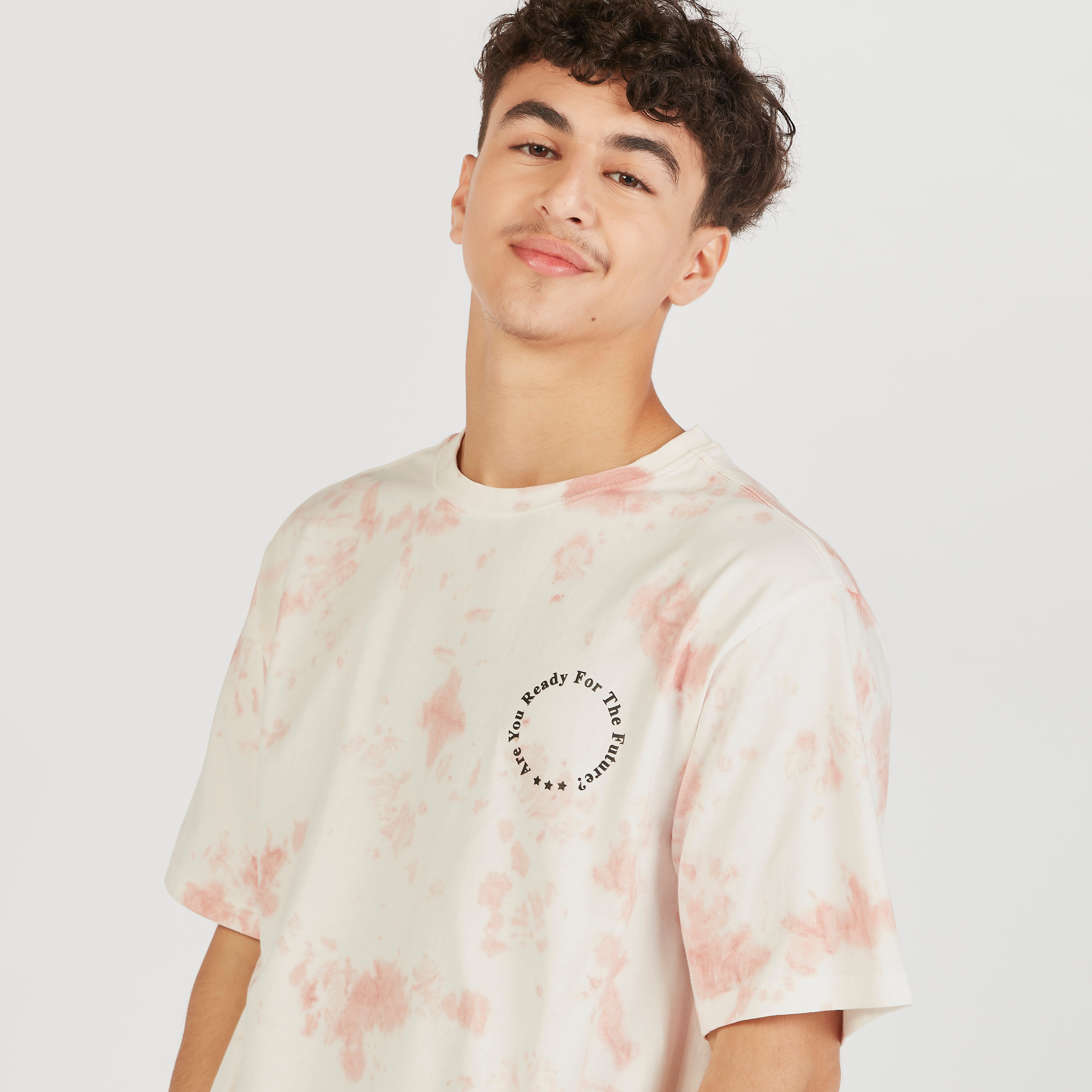 Tie Dye Print Crew Neck T-shirt with Short Sleeves-men-clothing-tshirtsandpolos-tshirts-image-3