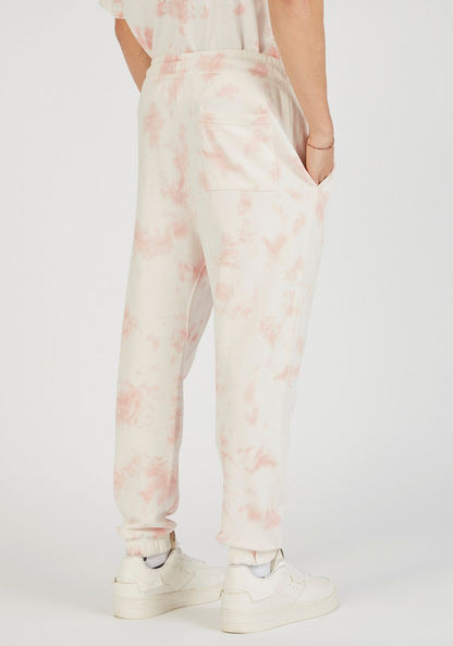 Tie-Dye Print Joggers with Drawstring Closure and Pockets-Joggers-image-3