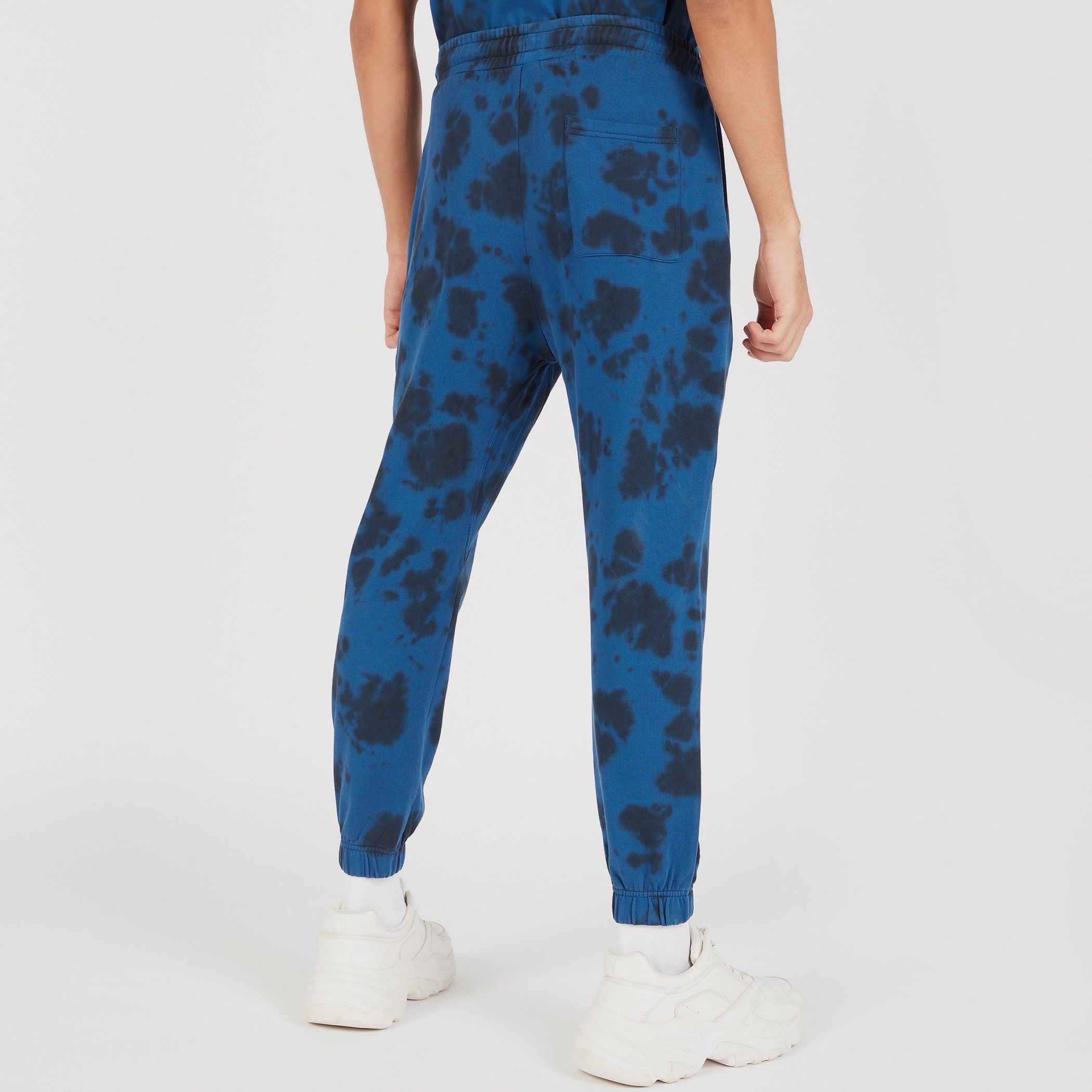Tie-Dye Print Joggers with Drawstring Closure and Pockets-men-clothing-bottoms-joggers-image-4