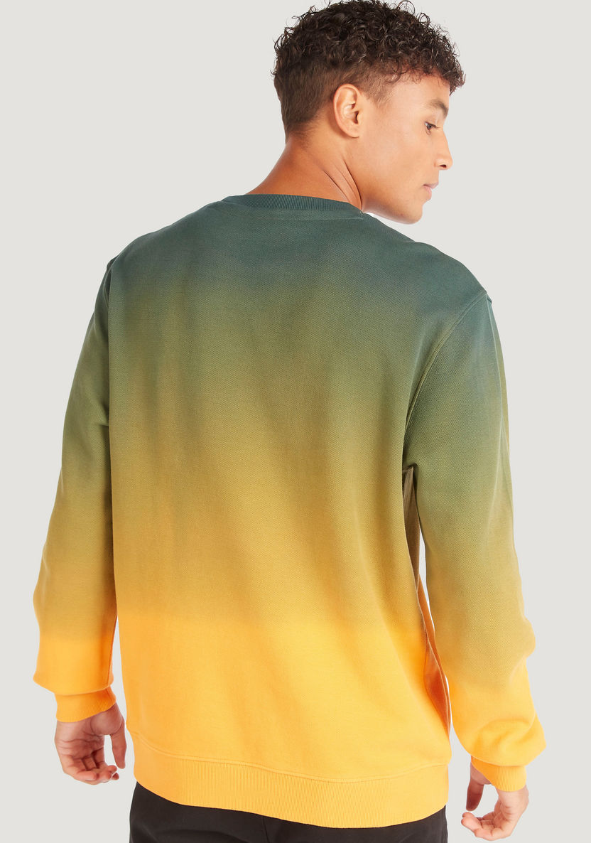 Printed Crew Neck Sweatshirt with Long Sleeves-Sweatshirts-image-3