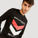 Graphic Print Crew Neck Sweatshirt with Long Sleeves-Sweatshirts-thumbnailMobile-0