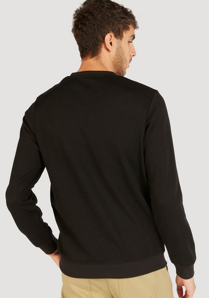 Graphic Print Crew Neck Sweatshirt with Long Sleeves-Sweatshirts-image-3