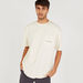 Solid Crew Neck T-shirt with Short Sleeves and Chest Pocket-T Shirts-thumbnailMobile-0