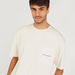 Solid Crew Neck T-shirt with Short Sleeves and Chest Pocket-T Shirts-thumbnailMobile-4