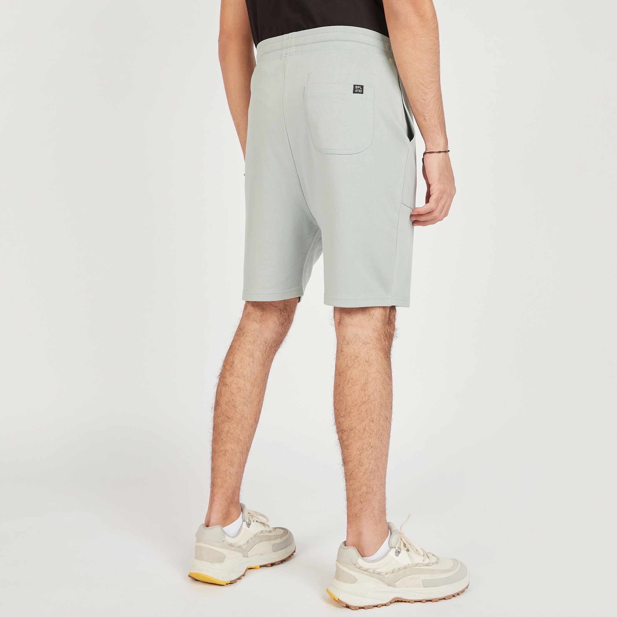 Solid Shorts with Pockets and Drawstring Closure-men-clothing-bottoms-shorts-image-4