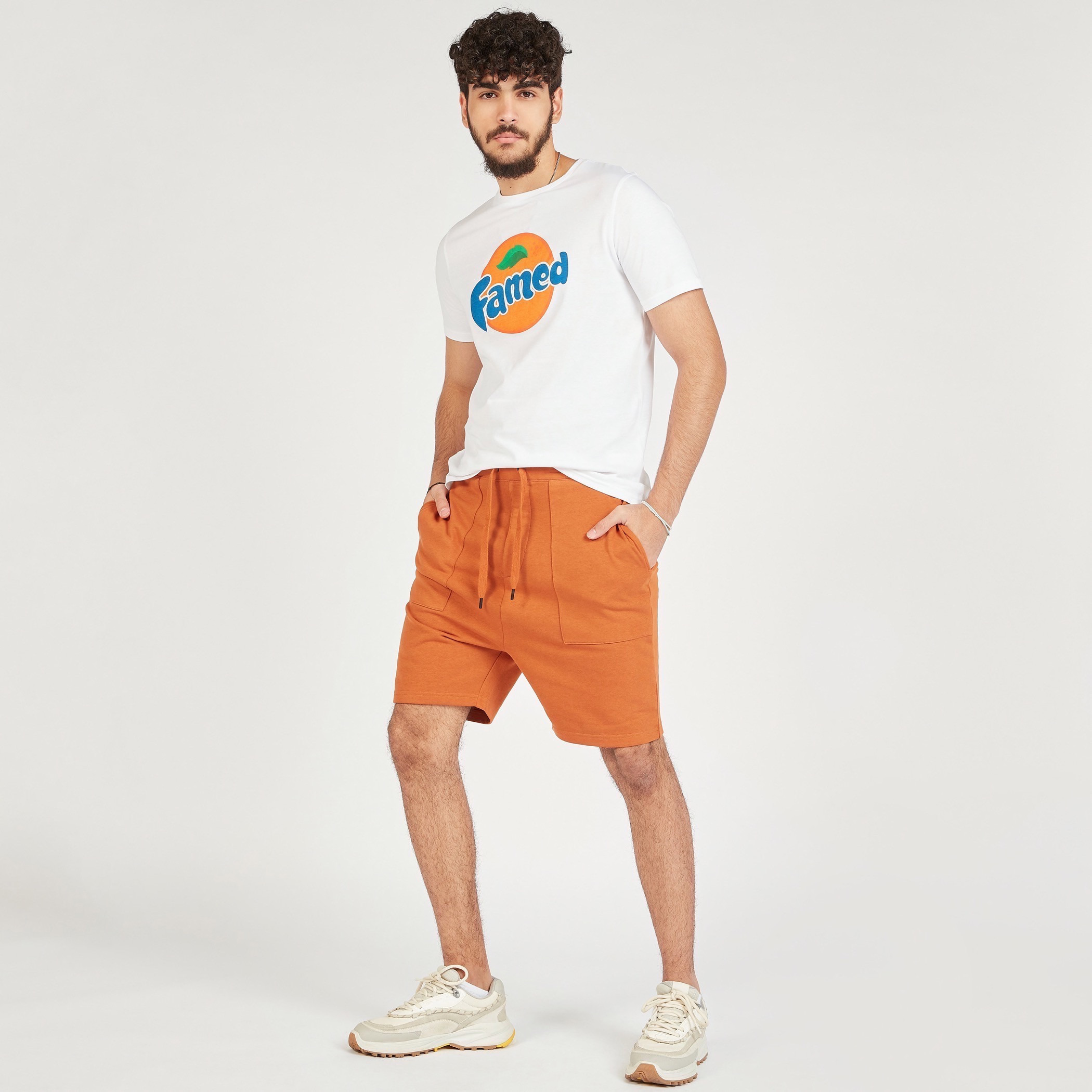 Solid Shorts with Pockets and Drawstring Closure-men-clothing-bottoms-shorts-image-12