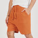 Solid Shorts with Pockets and Drawstring Closure-Shorts-thumbnailMobile-2