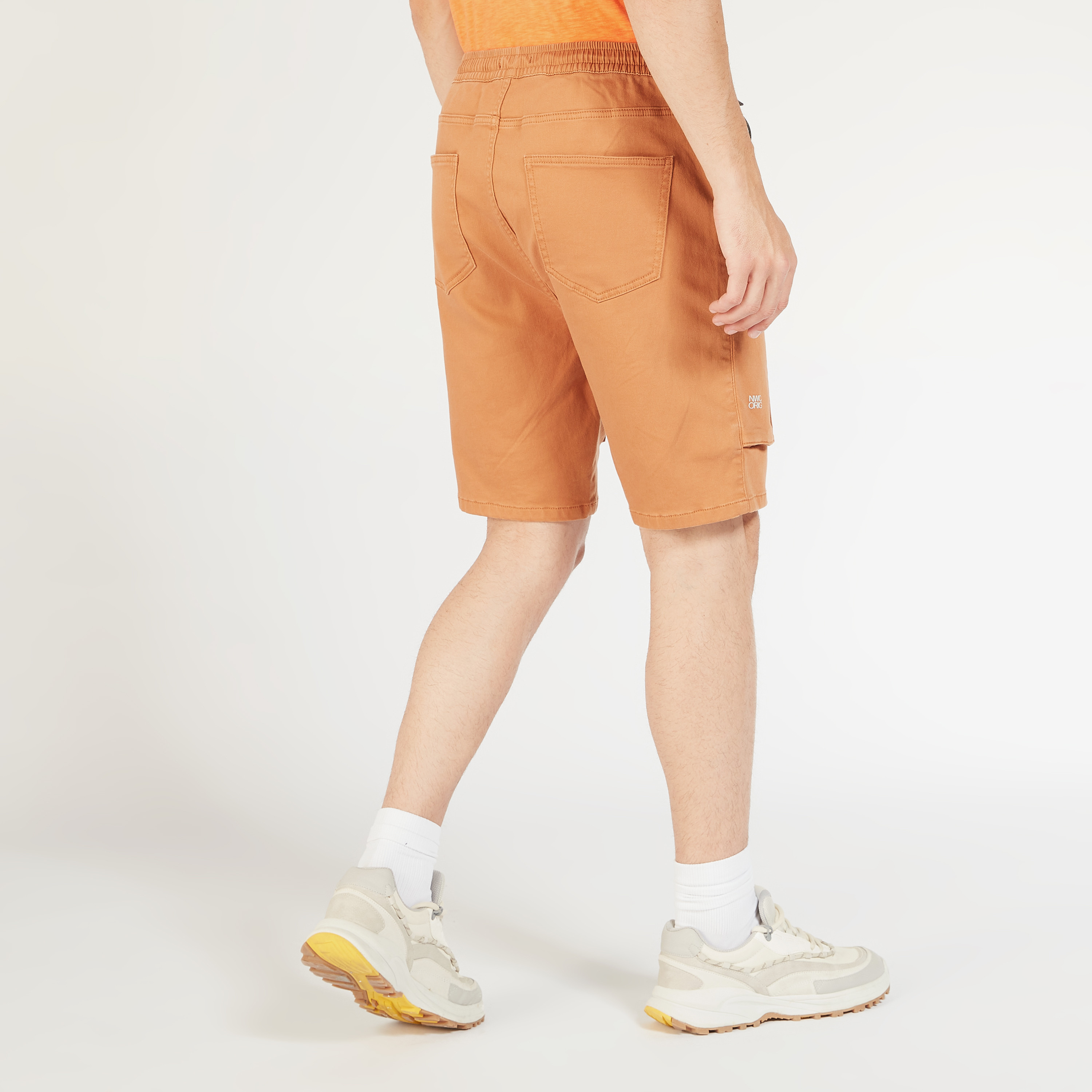 Solid Mid-Rise Shorts with Elasticated Waistband and Pockets-men-clothing-bottoms-shorts-image-21