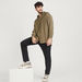 Solid Shirt with High Low Hem and Long Sleeves-Shirts-thumbnailMobile-0