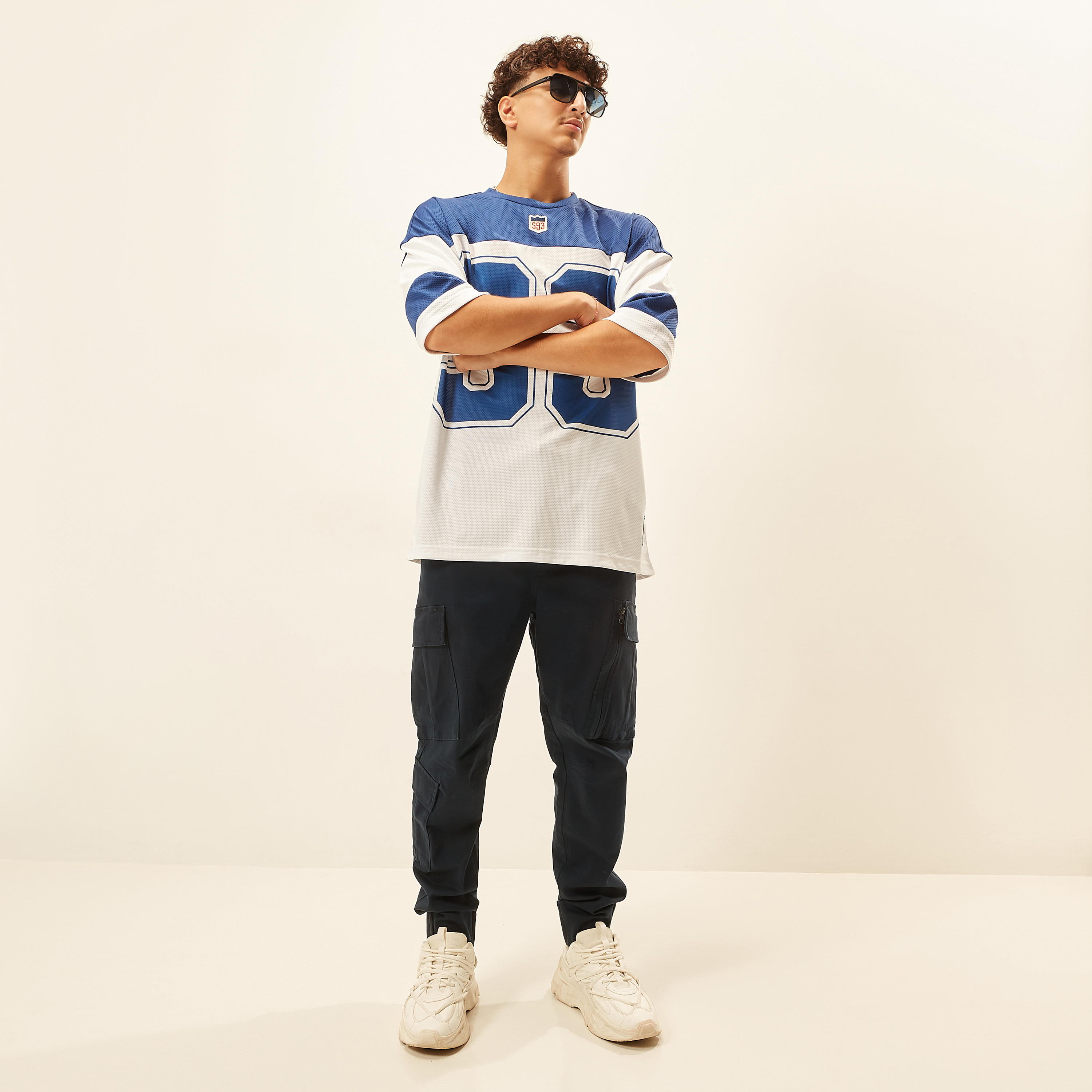 بنطلون رياضي كارجو سادة برباط إغلاق وخصر متوسّط الارتفاع-men-clothing-bottoms-trousersandchinos-trousers-image-6