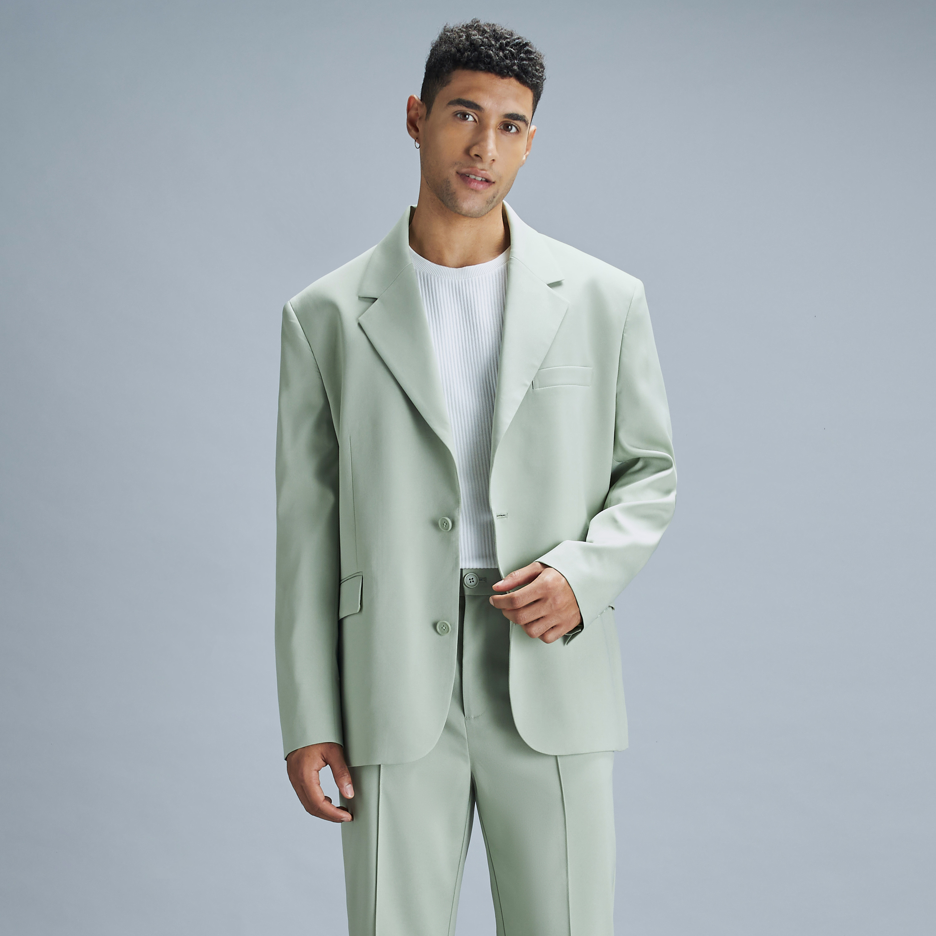 Oversized discount suit jacket