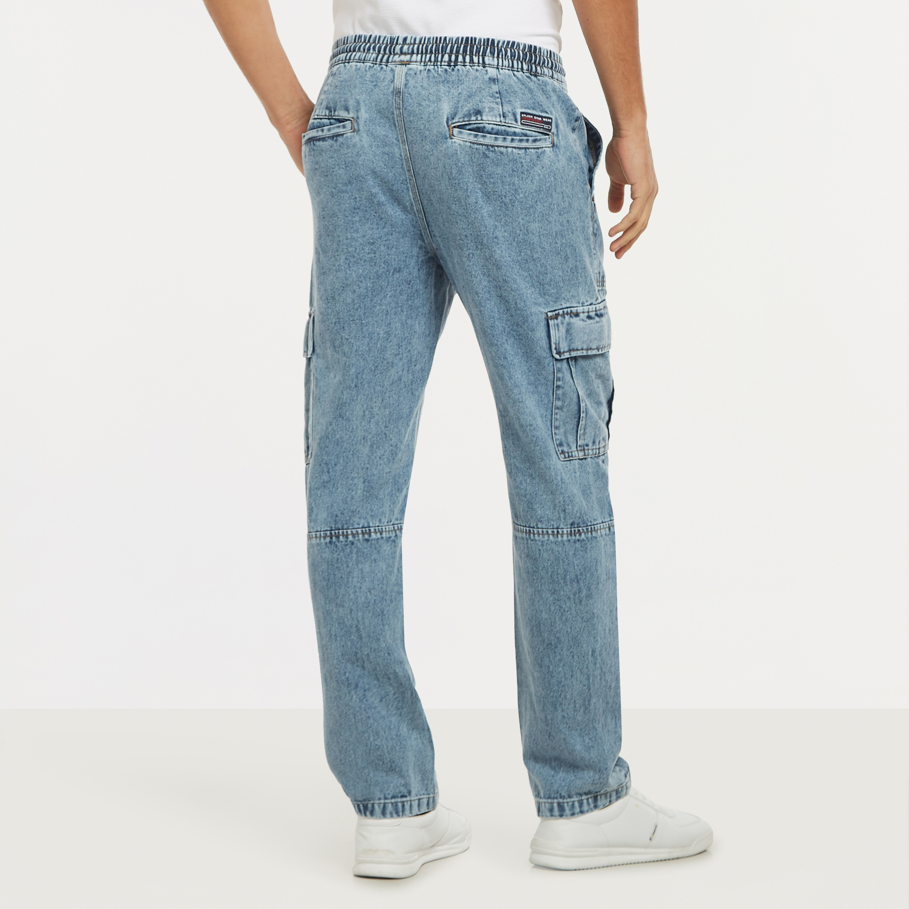 Denim cargo hot sale pants levi's