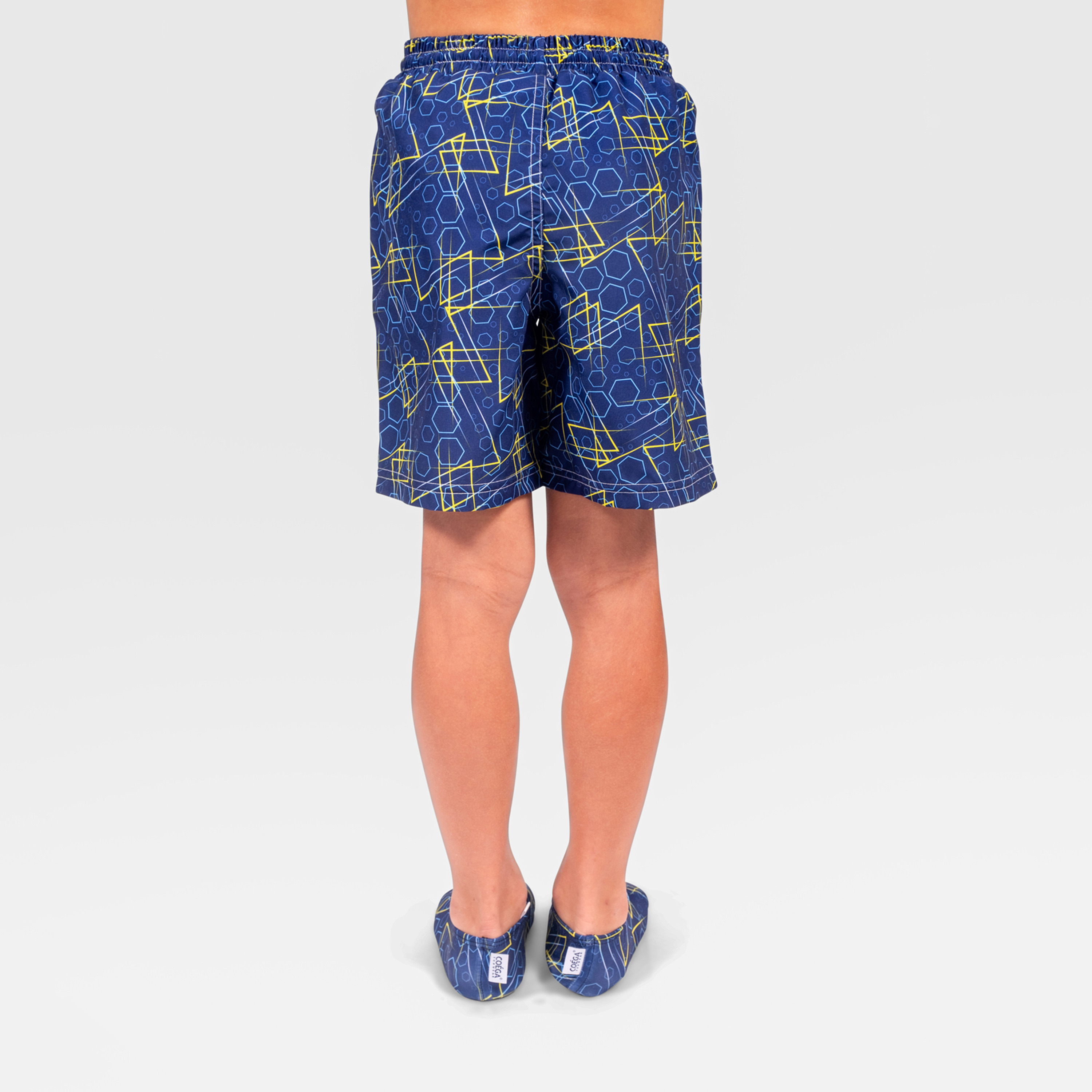 COEGA Boys Board Shorts, Navy Geometric-sports-boys-clothing-swimwear-image-3