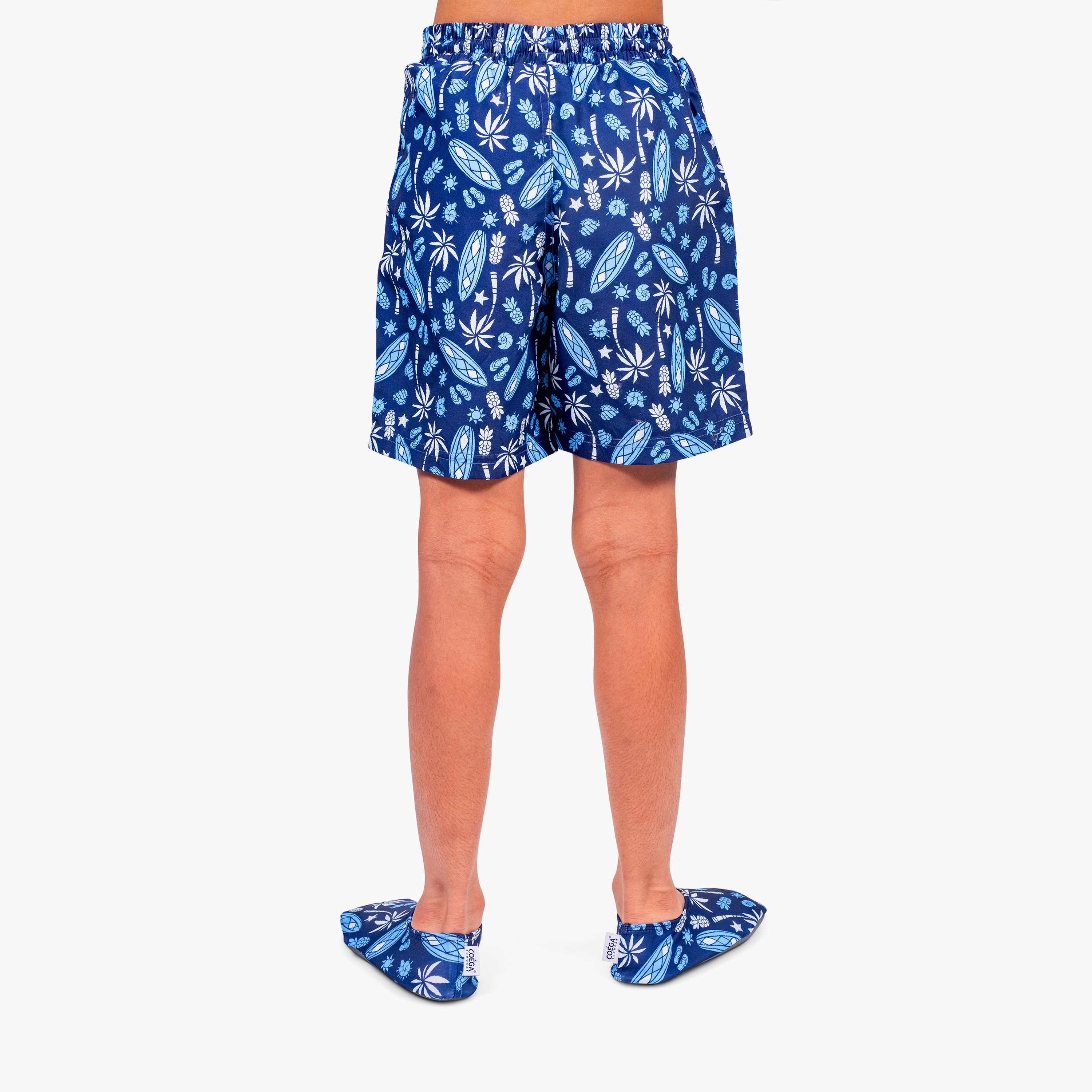 COEGA Boys Board Shorts, Navy Blue Surf-sports-boys-clothing-swimwear-image-2