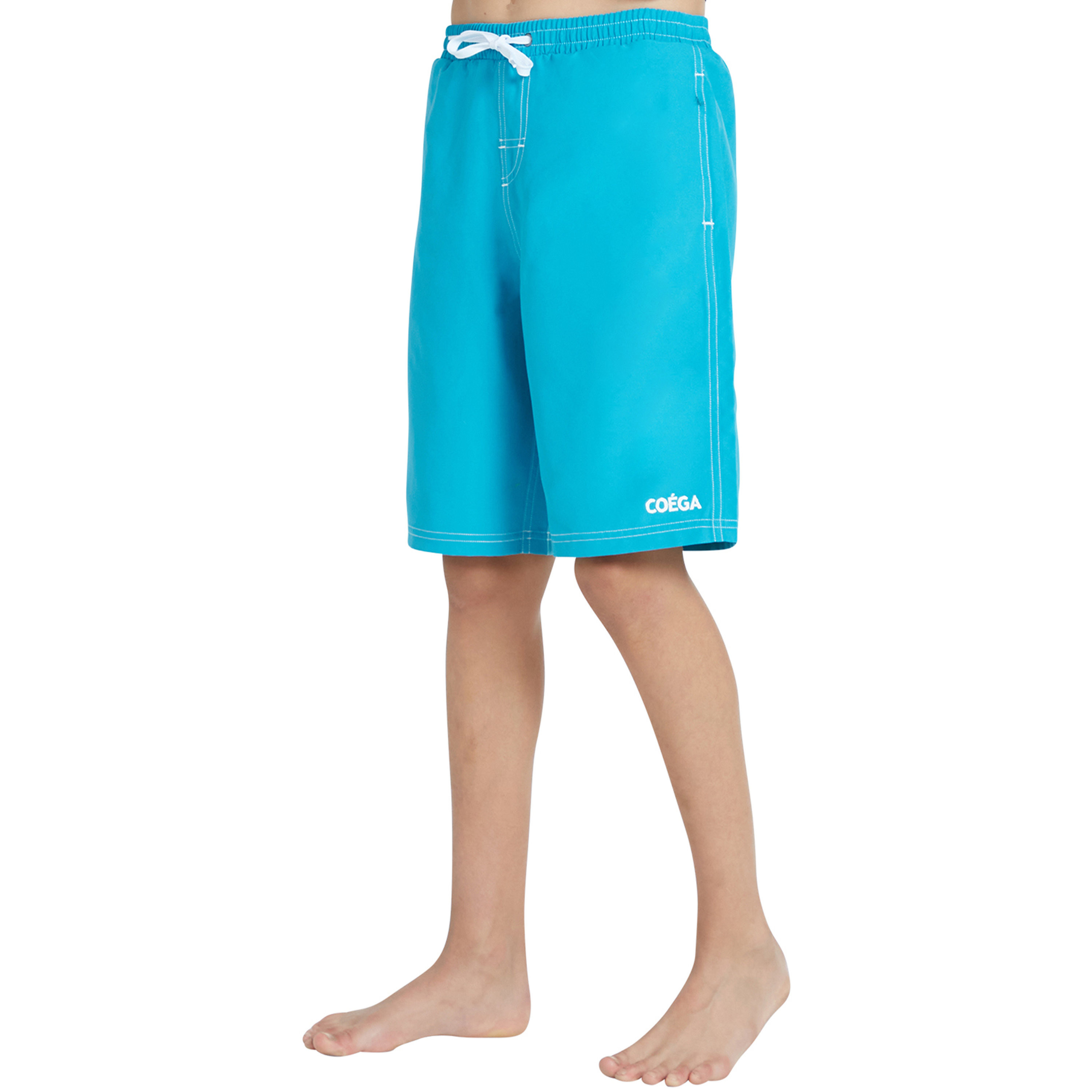 Coega Boys Boardshorts with Elastic Waist – Solid Caribbean Sea-boys-clothing-sportswear-swimwear-image-2