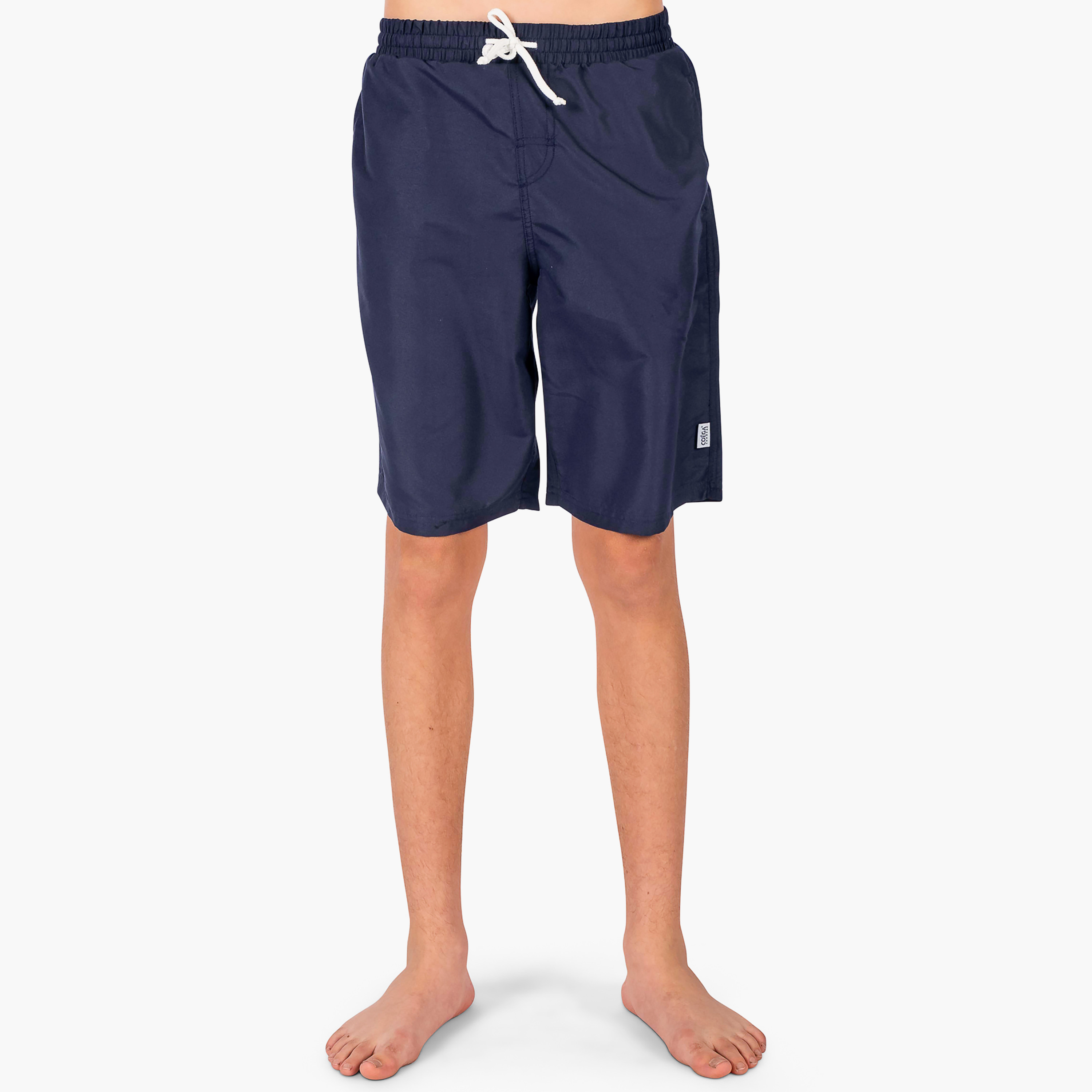  بوردشورت شبابي من كويغا للأولاد بلون أسود-sports-boys-clothing-swimwear-image-6