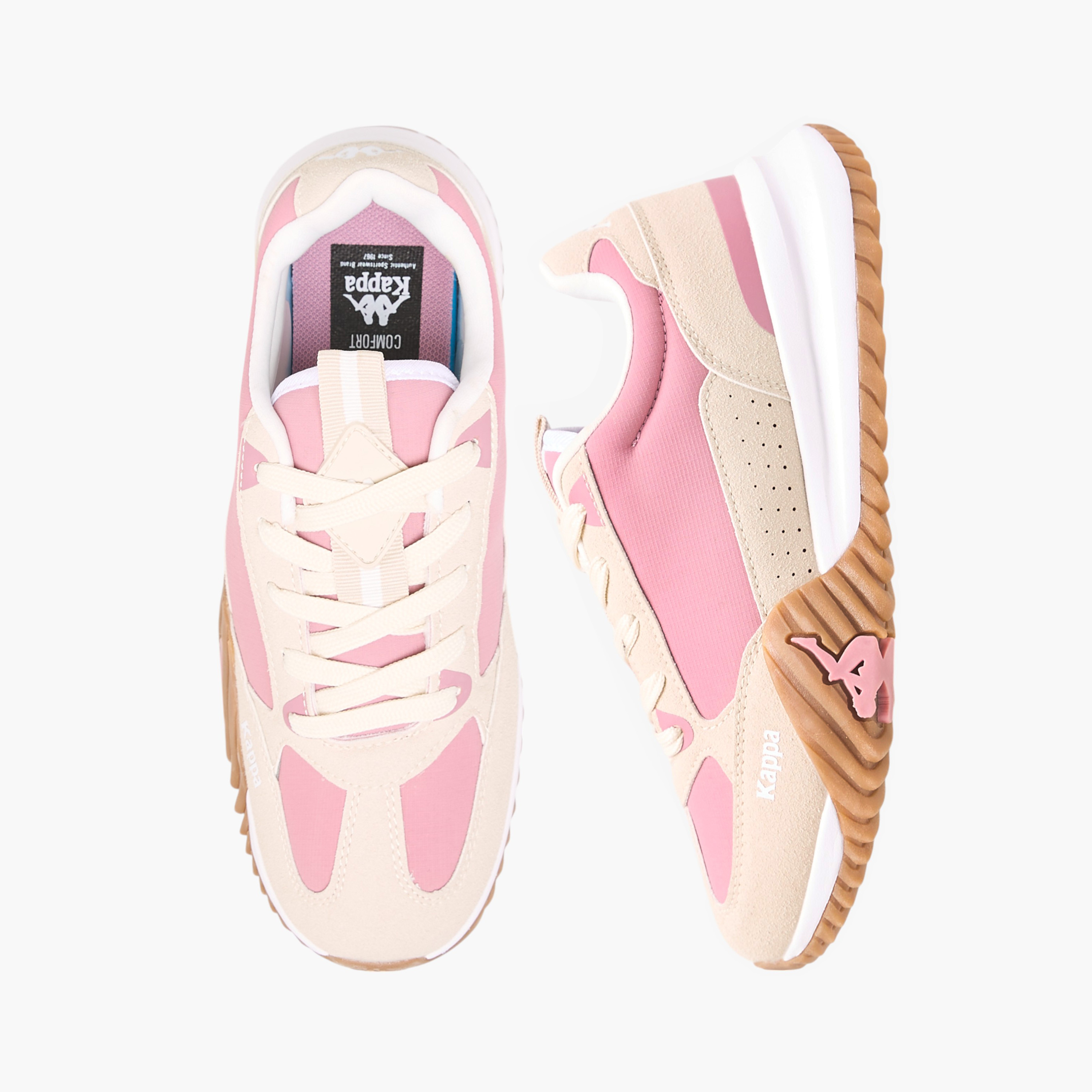 Kappa Women's Embossed Sports Shoes with Lace-Up Closure-women-shoes-sneakers-image-1