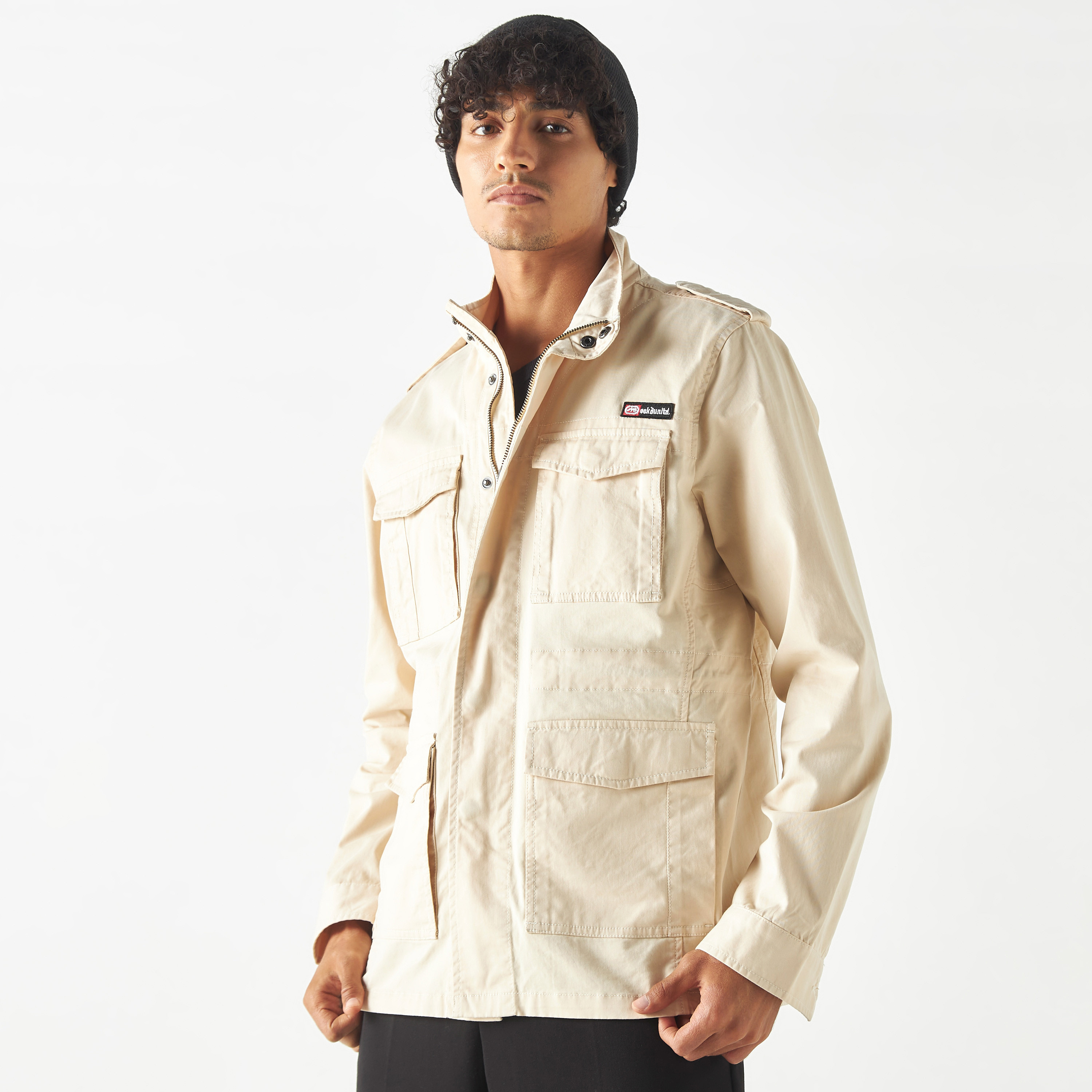 Buy Men s Ecko Unltd Logo Detail Utility Jacket Online Centrepoint Bahrain