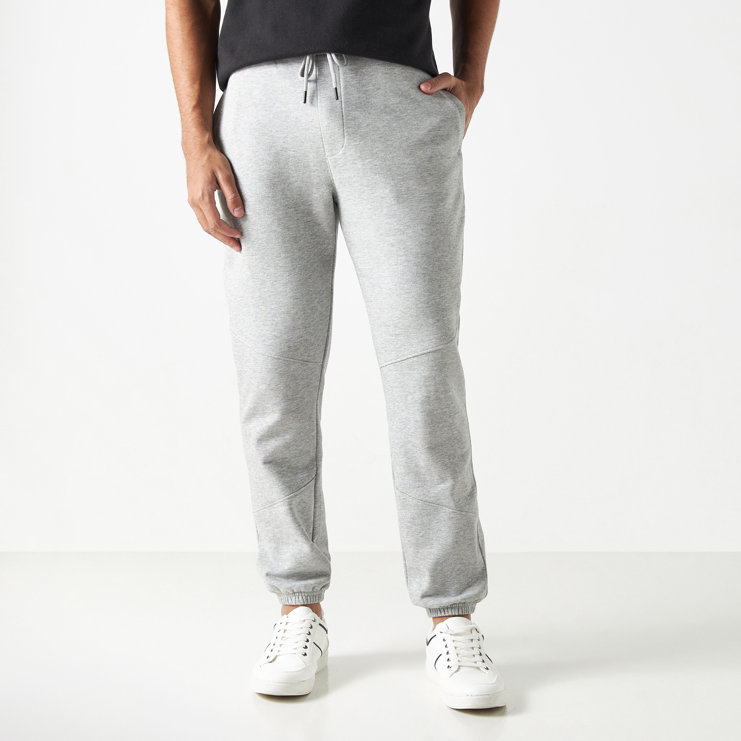 Buy Men s Joggers with Drawstring Closure and Pockets Online Centrepoint KSA